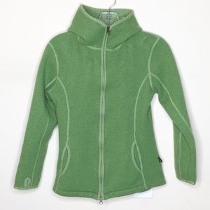 KUHL Merino Wool Zip Up Jacket with Hood Small